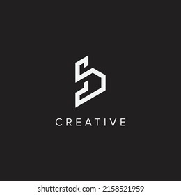 Plantilla de diseño del logotipo del vector SB del alfabeto.