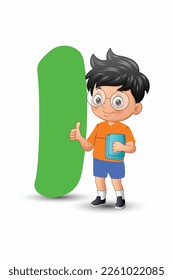 
Ilustración de diseño de vectores de alfabetos y escolares