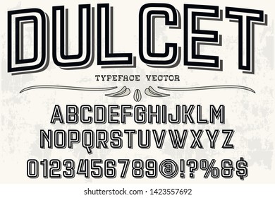 alphabet Script Typeface handcrafted handwritten vector label design old style.Shadow Effect.vintage Hand Drawn.Retro Typography.Vector Illustration. 