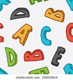 alphabet seamless background