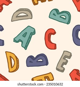 alphabet seamless background