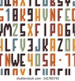 alphabet - seamless pattern