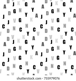alphabet seamless pattern