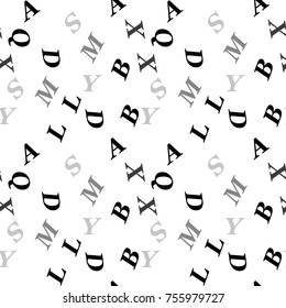 alphabet seamless pattern
