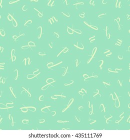Alphabet seamless pattern. ABC vector Letters.