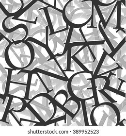 alphabet seamless vector pattern