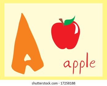 alphabet series a, illustration