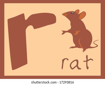 alphabet series r, illustration, view all alphabets in our profile