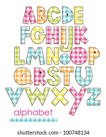 alphabet set design. vector illustration