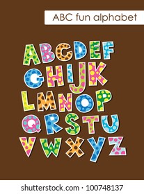 alphabet set design. vector illustration
