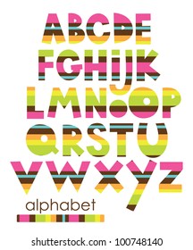 alphabet set design. vector illustration