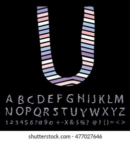 alphabet set design, vector illustration