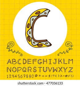 alphabet set design, vector illustration