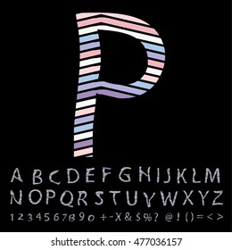 alphabet set design, vector illustration