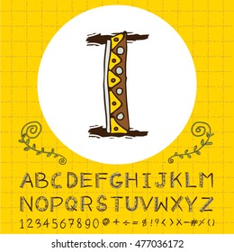 alphabet set design, vector illustration