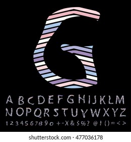 alphabet set design, vector illustration