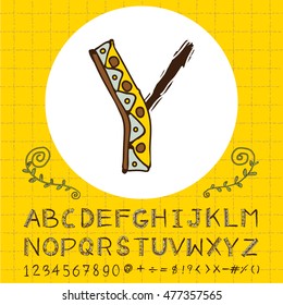 alphabet set design, vector illustration