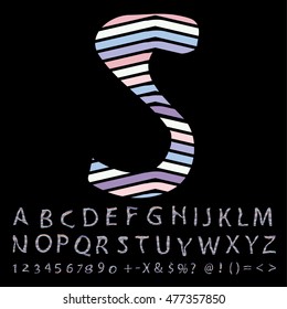 alphabet set design, vector illustration
