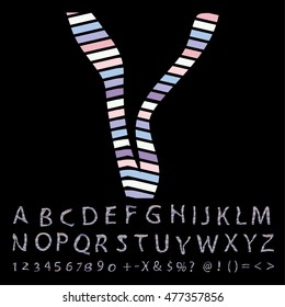 alphabet set design, vector illustration