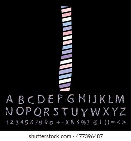 alphabet set design, vector illustration