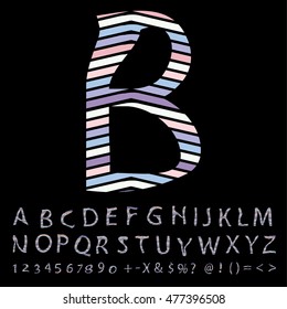alphabet set design, vector illustration