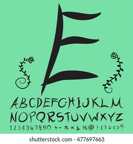 alphabet set design, vector illustration