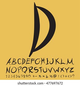 alphabet set design, vector illustration