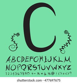 alphabet set design, vector illustration