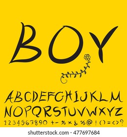 alphabet set design, vector illustration