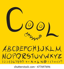 alphabet set design, vector illustration