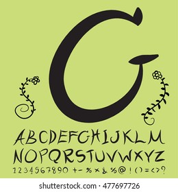 alphabet set design, vector illustration