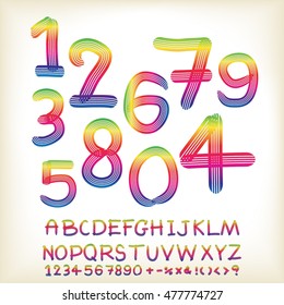 alphabet set design, vector illustration