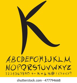 alphabet set design, vector illustration