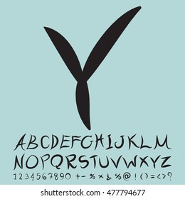 alphabet set design, vector illustration