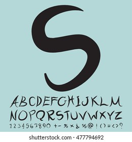 alphabet set design, vector illustration