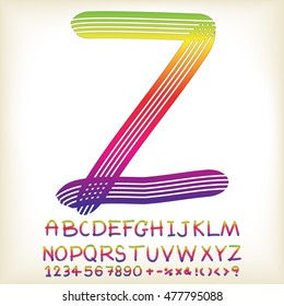 alphabet set design, vector illustration