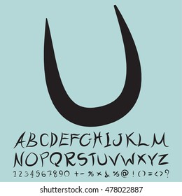 alphabet set design, vector illustration