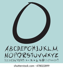 alphabet set design, vector illustration