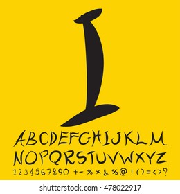 alphabet set design, vector illustration
