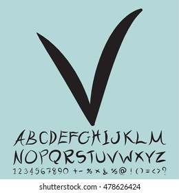 alphabet set design, vector illustration