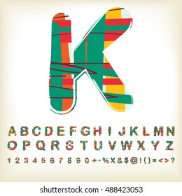alphabet set design, vector illustration
