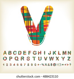 alphabet set design, vector illustration