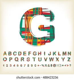 alphabet set design, vector illustration