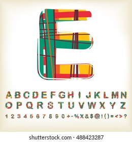alphabet set design, vector illustration