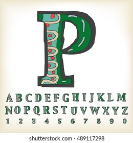 alphabet set design, vector illustration