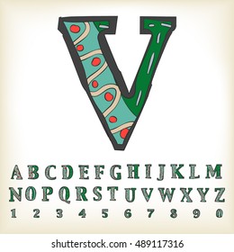 alphabet set design, vector illustration