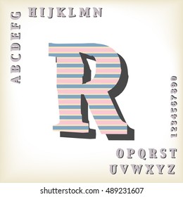 alphabet set design, vector illustration