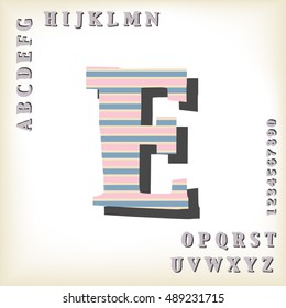 alphabet set design, vector illustration