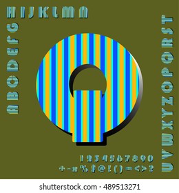 alphabet set design, vector illustration

