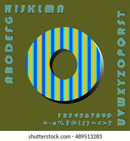 alphabet set design, vector illustration